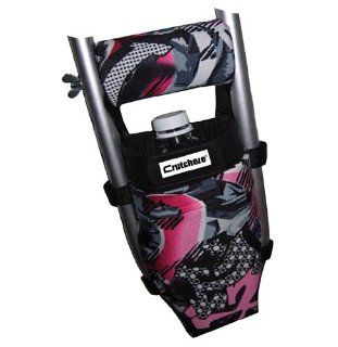 Crutcheze Pink Graffiti Tattoo Crutch Bag, Pouch, Pocket, Tote Washable Designer Fashion Orthopedic Products Accessories: Health & Personal Care