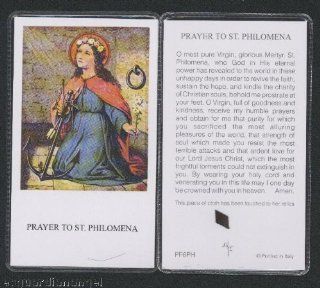 Saint Philomena Relic Holy Card from Italy Known as Miracleworker : Collectible Figurines : Everything Else