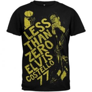 Elvis Costello   Less Than Zero '77 Premium Print T Shirt Music Fan T Shirts Clothing