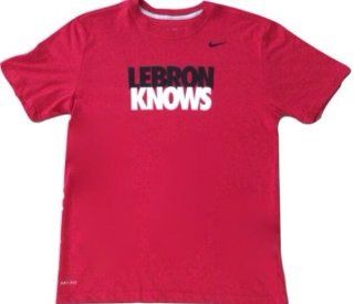 Nike LeBron James LEBRON KNOWS Dri Fit Cotton T Shirt : Sports Fan T Shirts : Sports & Outdoors