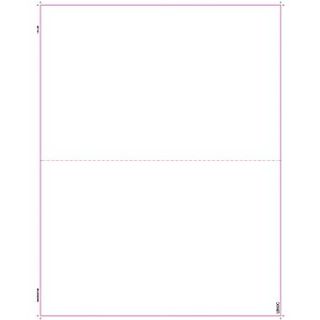 TOPS W 2 Blank Cut Sheet, 1 Part, White, 8 1/2 x 11, 2000 Sheets/Carton