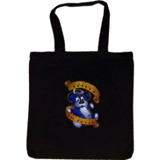 TOTE BAG : BLACK   Daddys Little Angel   Vintage Tattoo Teddy Bear   for Son or Daughter: Clothing