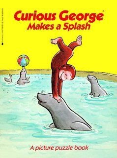 Curious George Makes a Splash (Picture Puzzle Book): Nancy E. Krulik, A. O. Williams: 9780590338288:  Children's Books