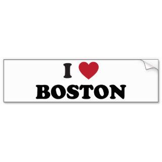 I Love Boston Massachusetts Bumper Stickers