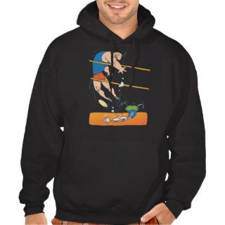 Funny Volleyball Black T Shirt Hoody