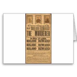 John Wilkes Booth Card