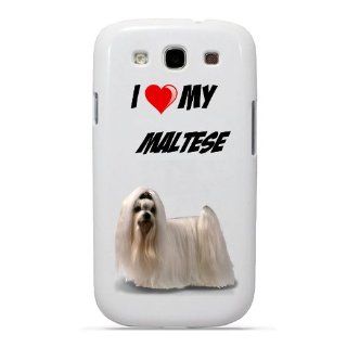 SudysAccessories I Love My Maltese Dog Samsung Galaxy S3 Case S III Case i9300   SoftShell Full Plastic Snap On Graphic Case Cell Phones & Accessories