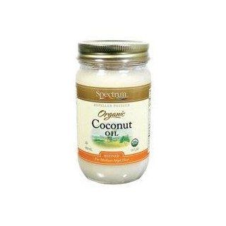 Spectrum Naturals Coconut Oil, Refined OG2 14 oz. (Pack of 12) : Grocery & Gourmet Food