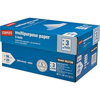 Multipurpose Paper, 8 1/2 x 11, 3 HOLE PUNCHED, Case  Make More Happen at