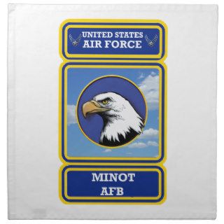 Minot Air Force Base Eagle Shield Napkin