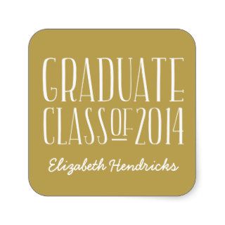 Personalized Class of 2014 Graduation Stickers
