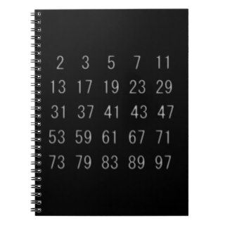Prime Numbers Mathmatics Science Geek Notebook