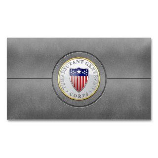 [154] Adjutant General's Corps Branch Plaque Business Cards