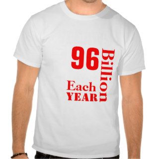 VEGANS, SAVE, 96, Billion, Lives, Each, Year Shirt