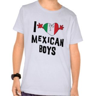 I Love Mexican Boys Girls T Shirt Tee Shirts