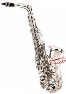 Merano Alto Saxophone Silver with Case, WALSAX S: Musical Instruments