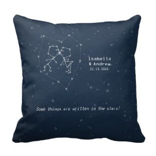 Love Constellation   Wedding Anniversary Pillow