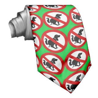 NO Dog Fouling ⚠ Thai Sign ⚠ Necktie