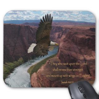 Isaiah 40:31 Wings as Eagles Mouse Pads