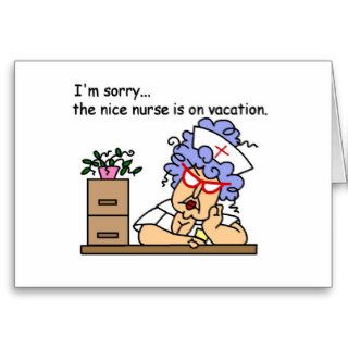 Funny Nurse T shirts and Gifts Greeting Cards