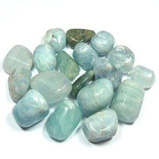 Tumbled Aquamarine (Mostly 5/8"   1 1/2") "A Grade"   10pc. Bag : Stress Reduction Products : Everything Else