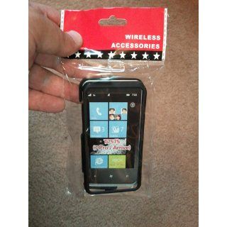 HTC Arrive Sprint Windows Phone Hard Case Cover   Rubberized Black: Cell Phones & Accessories