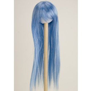 1/3 scale Obitsu 60cm wig 60WG S05 LB for S sized head long straight Light Blue: Toys & Games
