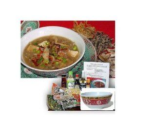 Chinese Hot Sour Soup Cooking Kit with Chinese Bowls & Spoons : Mixed Spices And Seasonings : Grocery & Gourmet Food
