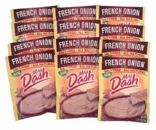 12 Pack  Mrs. Dash French Onion Dip Mix Salt free : Grocery & Gourmet Food