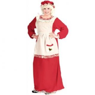 Mrs. Claus Costume Adult Plus (Plus): Mrs Claus Dress Plus Size: Clothing