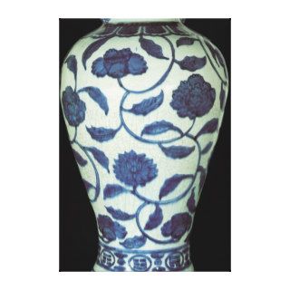 Large blue and white vase, Jaijing Period Gallery Wrap Canvas