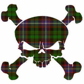 Russell Tartan Skull No Banner Photo Cutouts