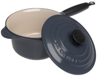 Le Creuset Granite Sauce Pan with Lid & Phenolic Handle 1.25 Qt.: Kitchen & Dining