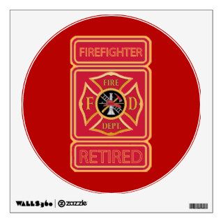 Retired Firefighter's Wall Sticker