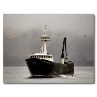 Aleutian No. 1, Crab Boat in Dutch Harbor, Alaska Postcards