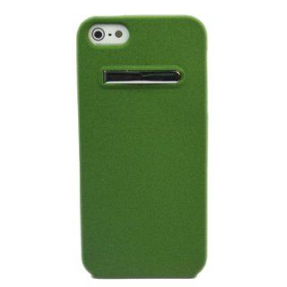 Bracket Quicksand TPU Soft Skin Case Cover for Apple iPhone 5 5G GEN Green + 1 pcs gift Cell Phones & Accessories