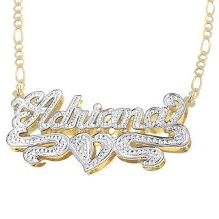 Personalized Name Necklaces (Pick Any Name)   24k Gold Plated: Pendant Necklaces: Jewelry