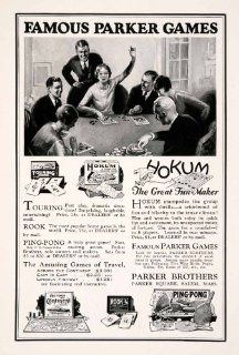 1927 Ad Parker Games Brothers Salem Massachusetts Hokum Touring Board Rook Halma   Original Print Ad  