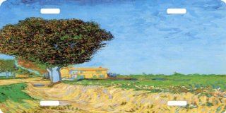 Rikki KnightTM Van Gogh Art A Lane Near Arles License Plate: Automotive