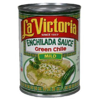 La Victoria Green Chile Enchilada Sauce, Mild, 19 Ounce Can (Pack of 6) : Taco Sauces : Grocery & Gourmet Food