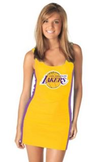 Los Angeles Lakers Laker Girls Cheerleader Costume Tank Dress: Sports & Outdoors