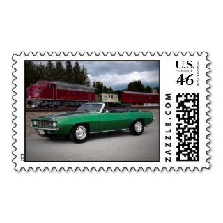 1969 Chevy Camaro Muscle Car Postage Stamps