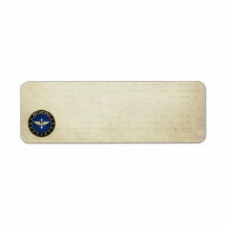 [100] Aviation Branch Insignia [Special Edition] Return Address Label