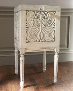 White Carved File Box