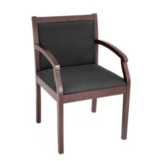 Regency Regent Wood and Fabric Guest Side Chair 9875 Finish: Mahogany, Fabric