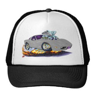 1977 79 Corvette Silver Car Mesh Hats