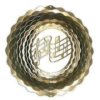Next Innovations ESMUSICNOTEGD PB Gold Music Note Eycatcher, Small (Discontinued by Manufacturer) : Wind Sculptures : Patio, Lawn & Garden