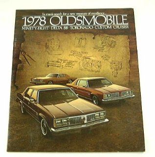 1978 78 OLDSMOBILE BROCHURE Delta Toronado Ninety Eight: Everything Else