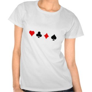 Blackjack / Poker Card Suits: Vector Art: Tshirt