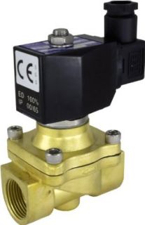 110v AC 20mm 3/4" NPT Normally Closed Brass NBR 2 Way Solenoid Valve: Everything Else